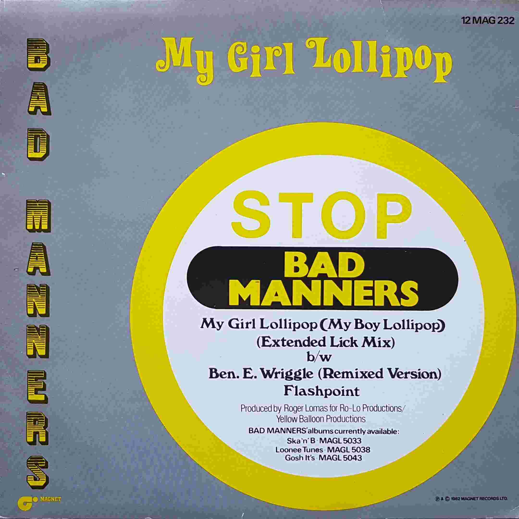 Picture of 12 MAG 232 My girl lollipop by artist Bad Manners  